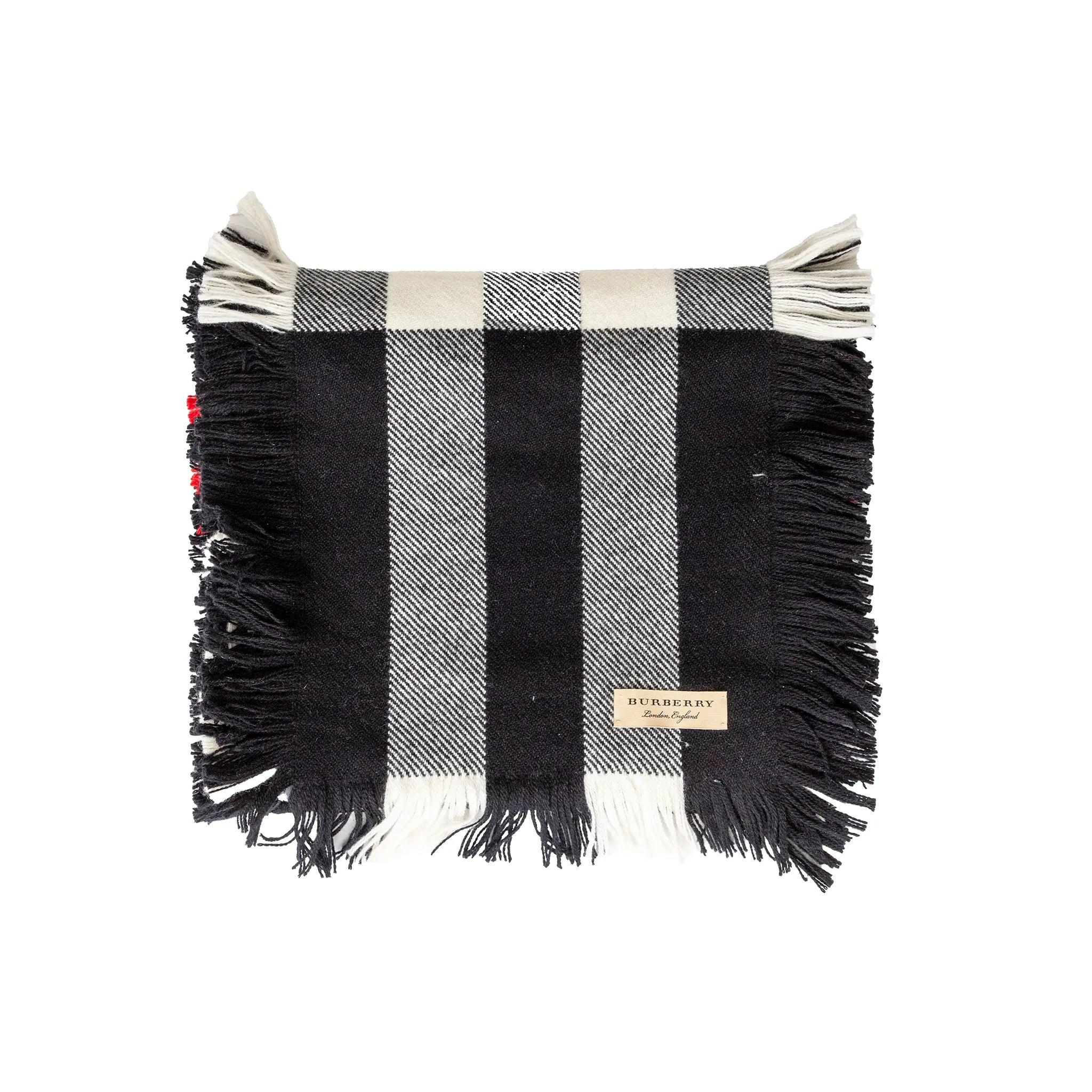 Bufanda Burberry de flecos a cuadros - Años 00 en venta 2