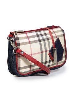 Burberry Plaid Print Mini Shoulder Bag