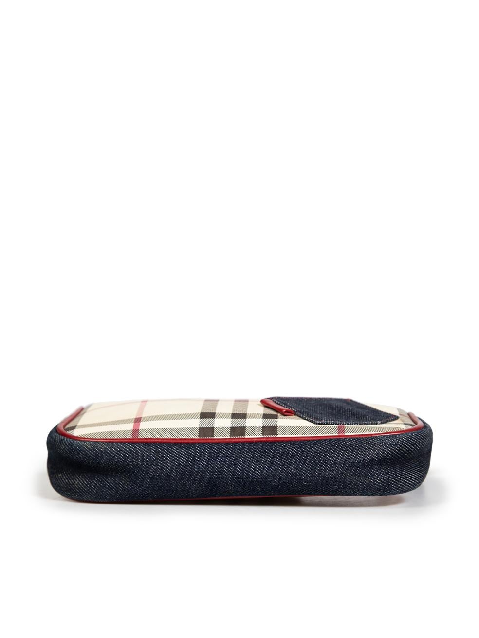 Burberry Plaid Print Mini Shoulder Bag In Good Condition In London, GB