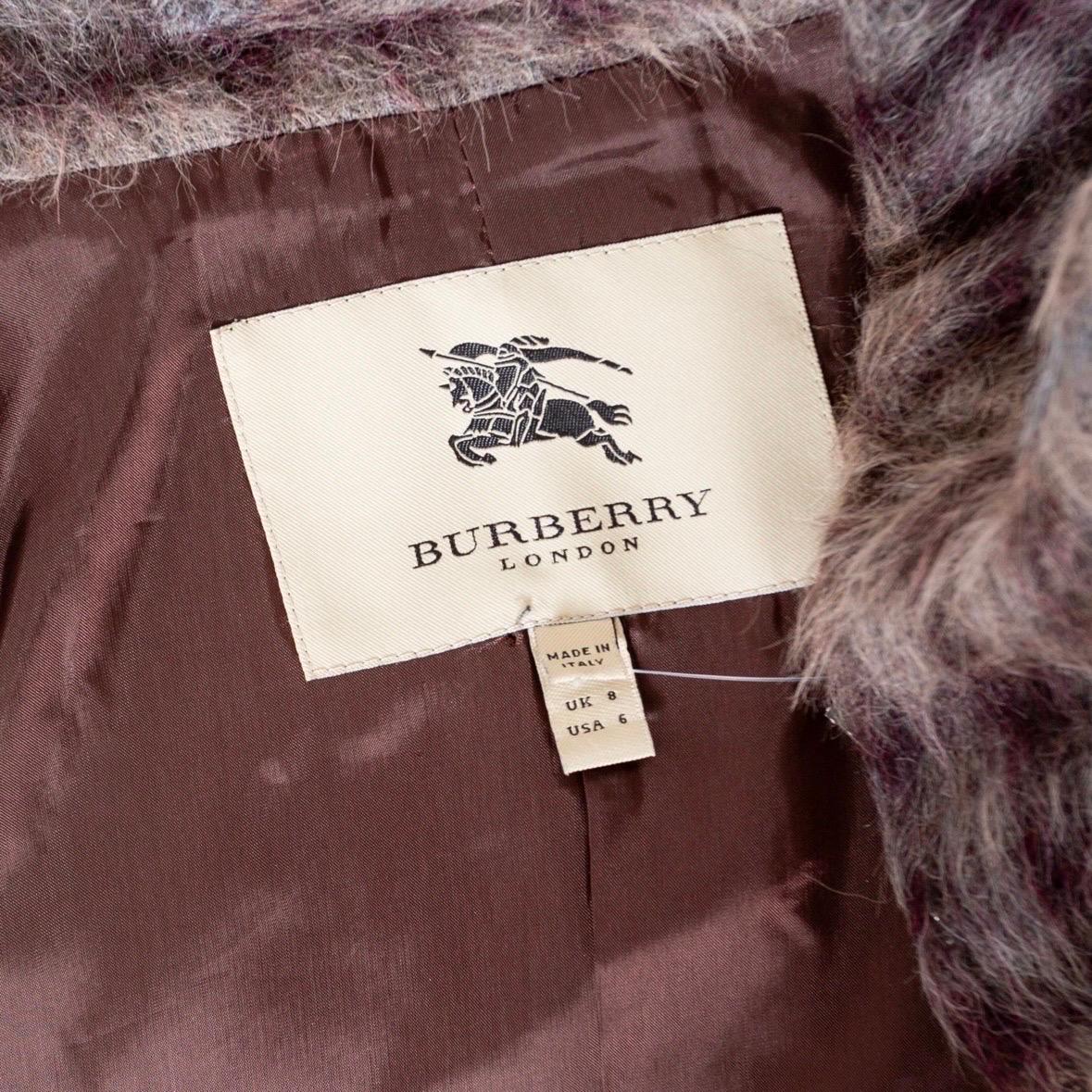 Burberry Plaid Print Trench Coat 1