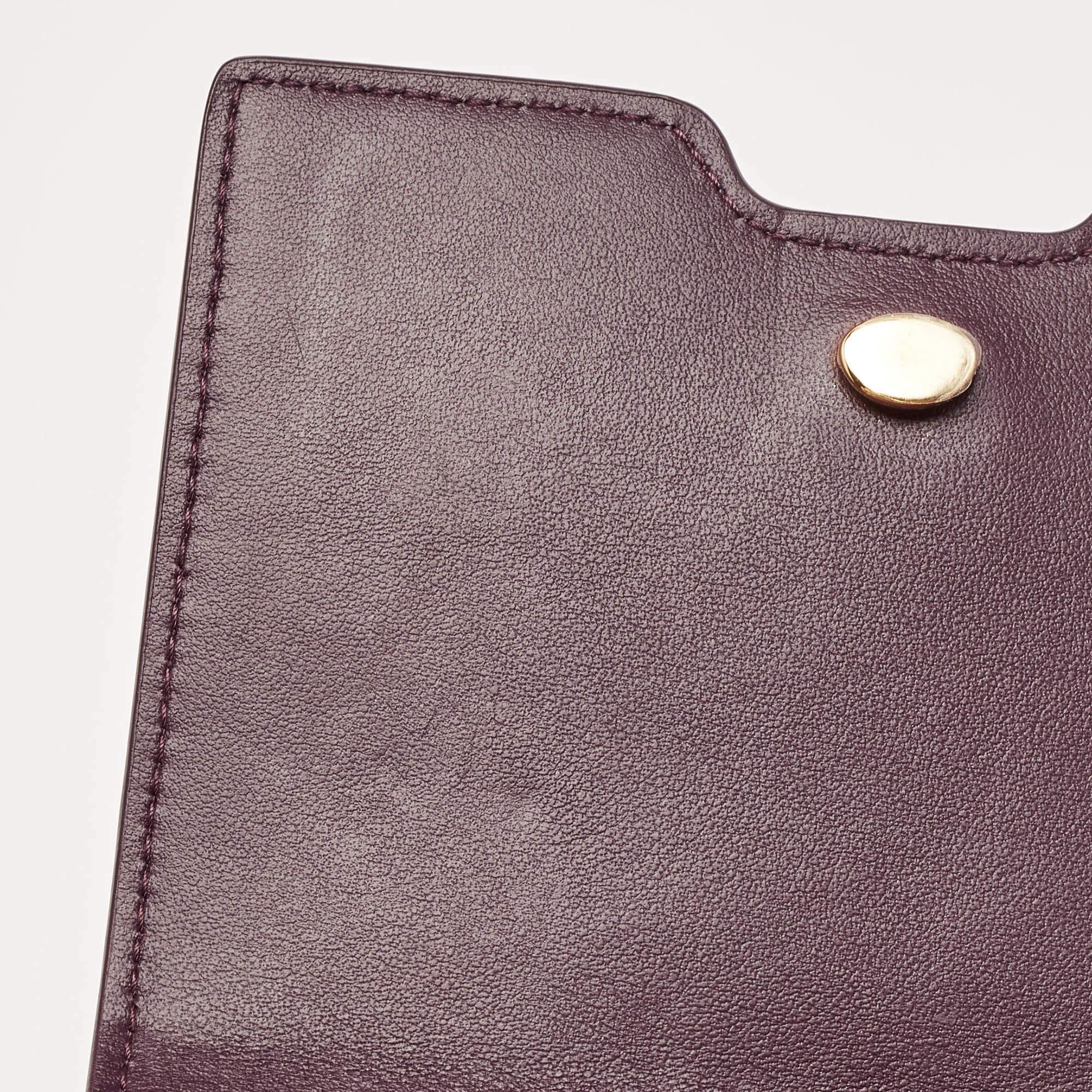Burberry Plum Leather Robin Crossbody Bag For Sale 1