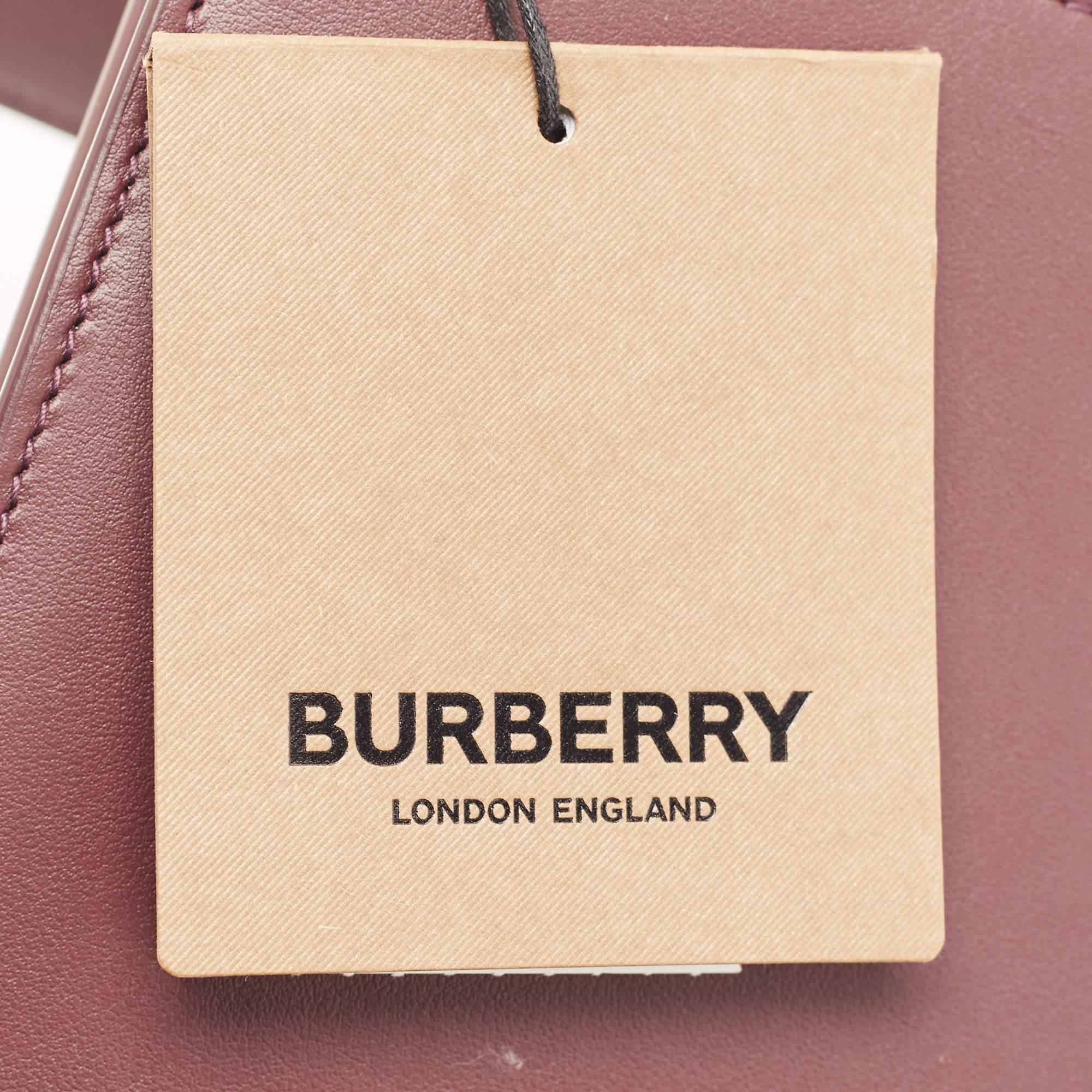 Burberry Plum Leather Robin Crossbody Bag 4