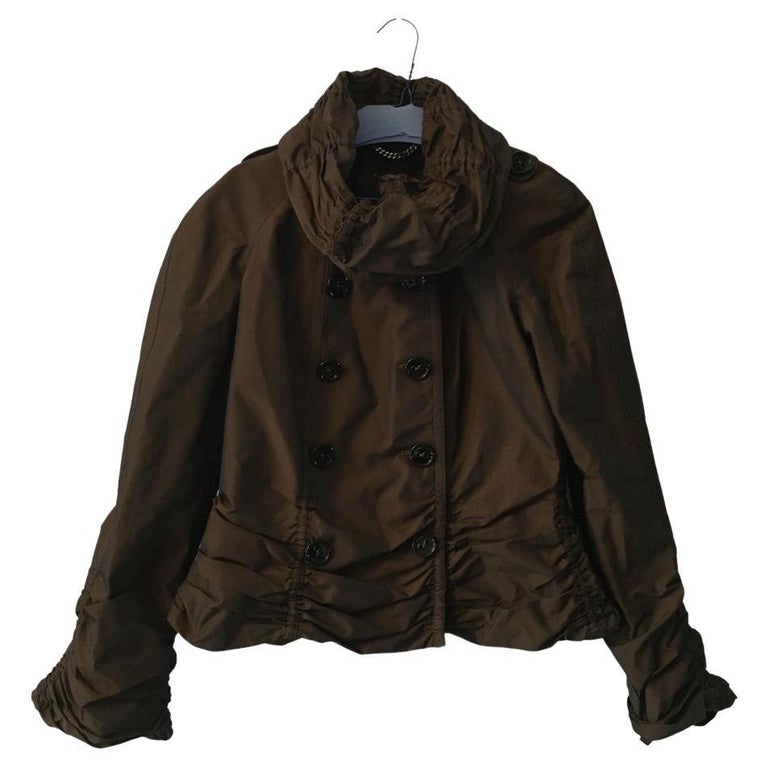 Burberry Polyester Trench Coat in Brown For Sale at 1stDibs