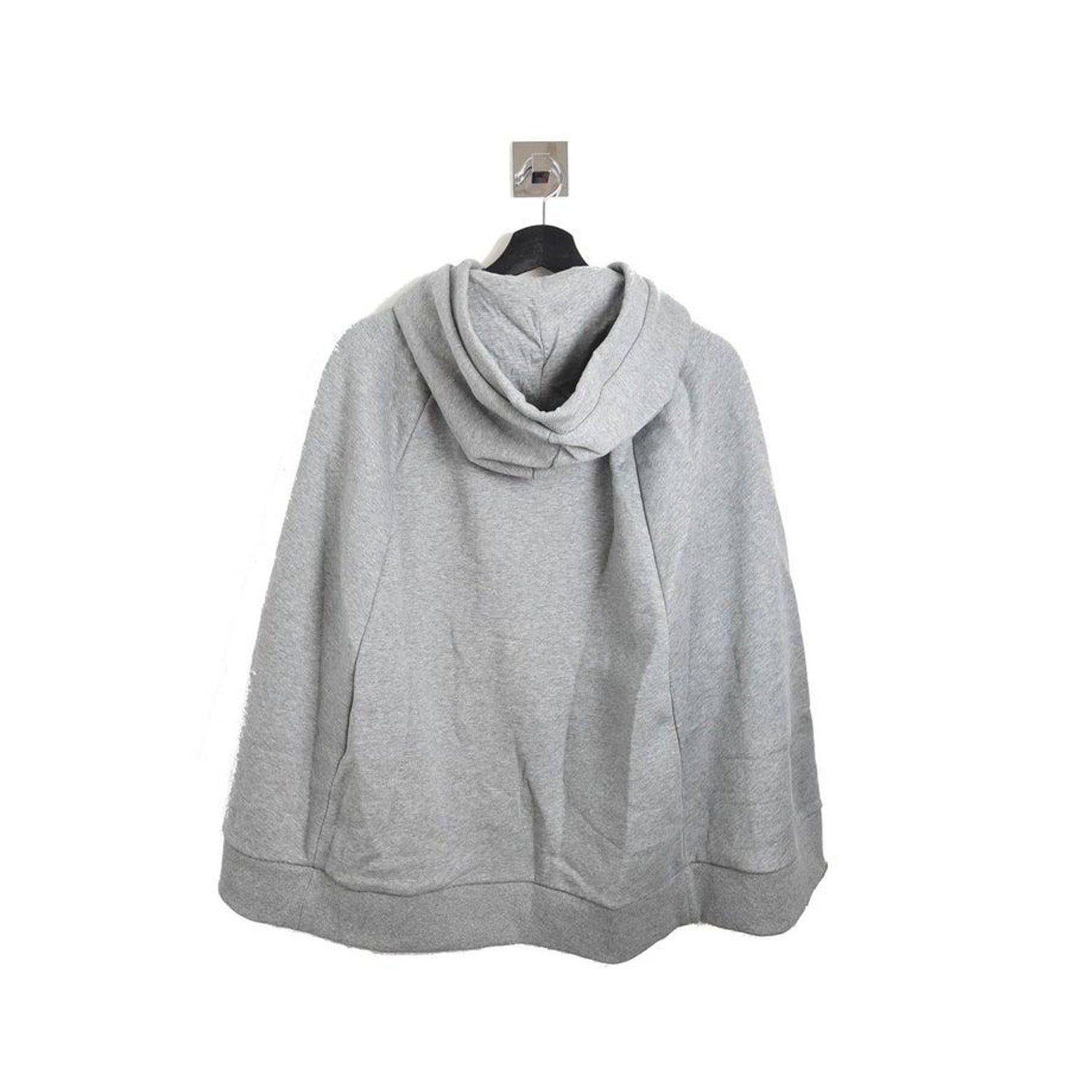Burberry Poncho Sweater With Hoodie Gray For Sale at 1stDibs