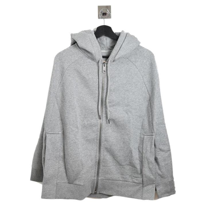 Burberry Poncho Sweater With Hoodie Gray