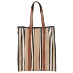 Burberry Portrait Tote Icon Stripe E-Canvas Medium