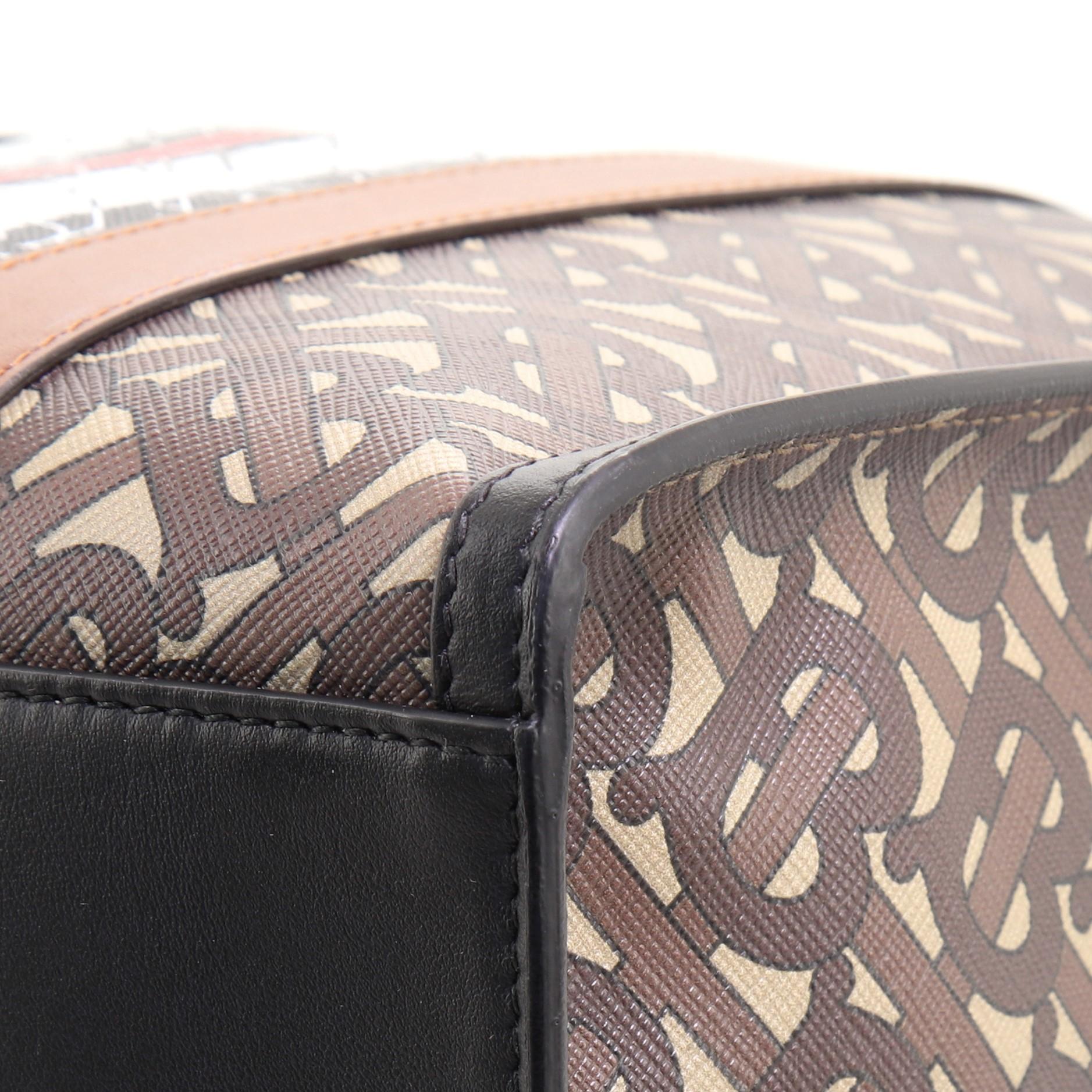 Women's or Men's Burberry Portrait Tote Monogram E-Canvas Small