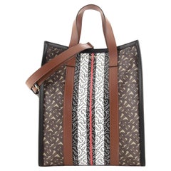 Burberry Portrait Tote Monogram E-Canvas Small