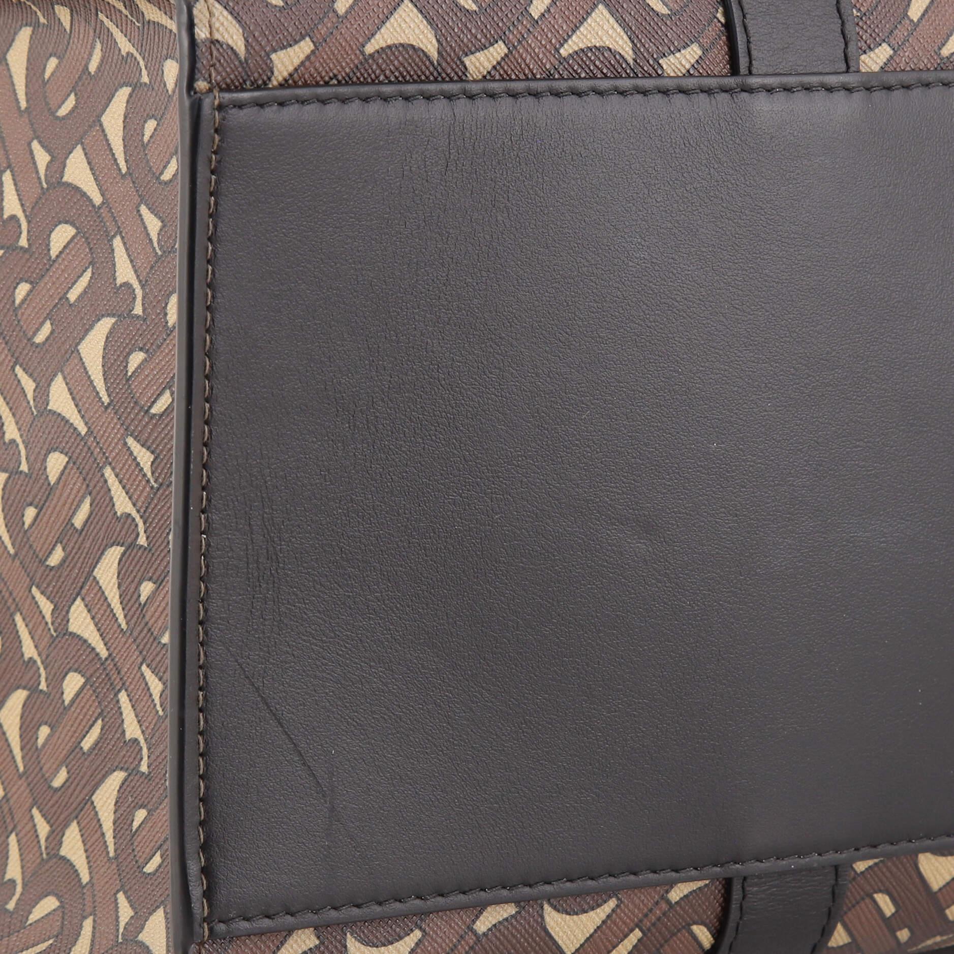 Burberry Portrait Tote Monogram Print E-Canvas with Studded Leather Medium 2
