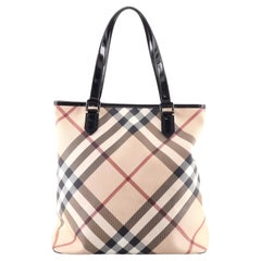 Burberry Portrait Tote Nova Check Coated Canvas Large