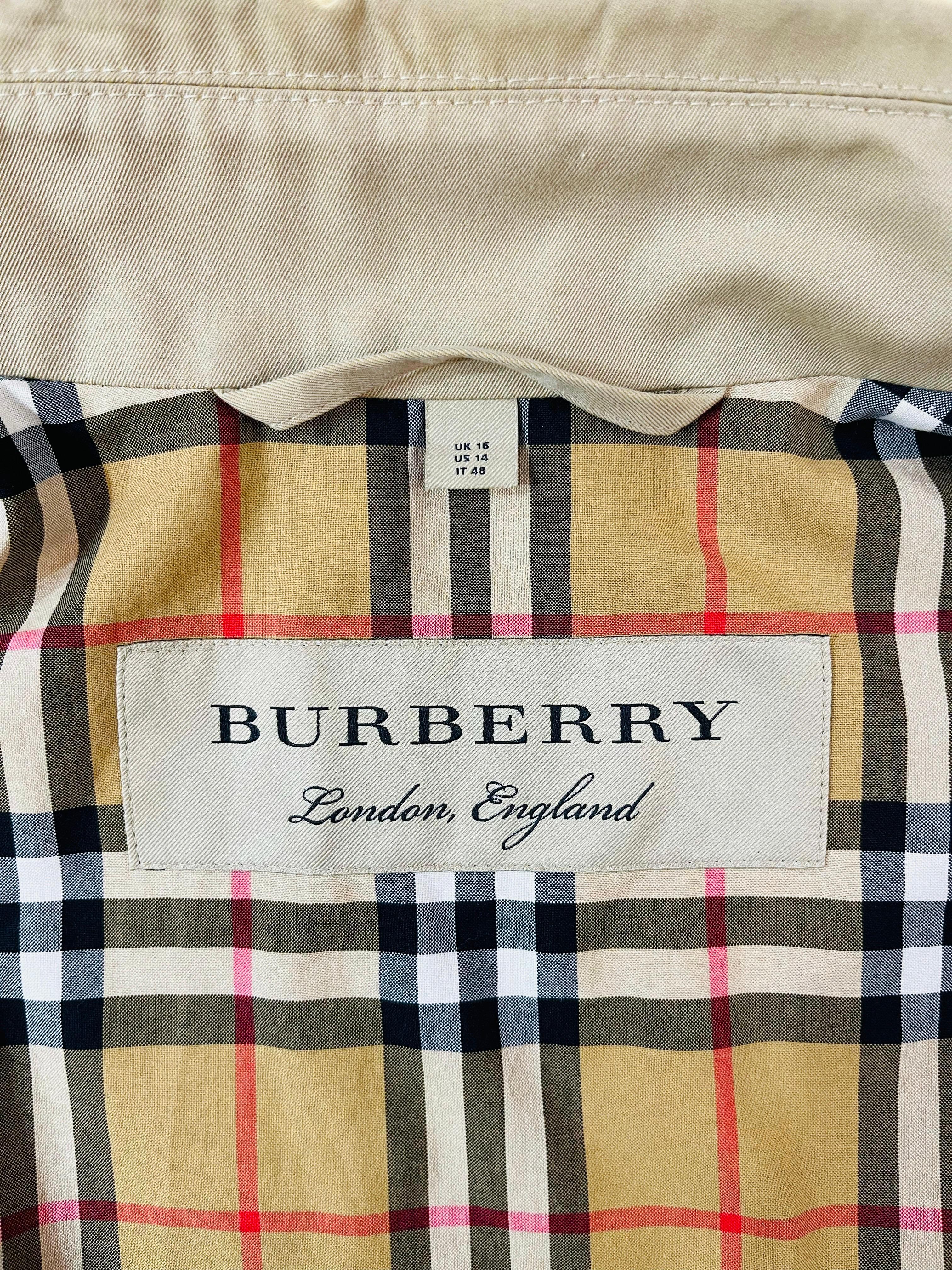 Burberry Postcard Print Cotton Harrington Jacket 1