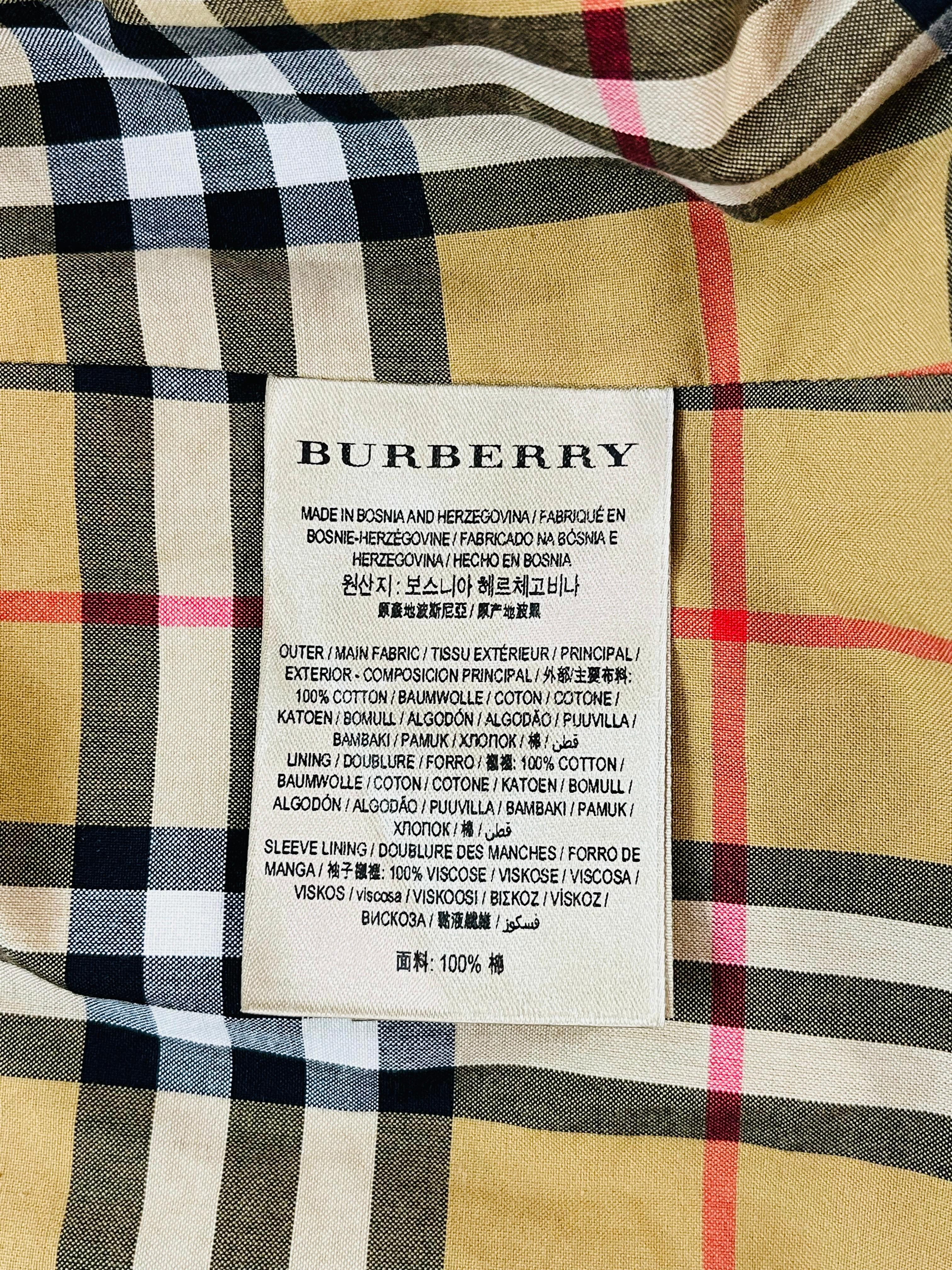 Burberry Postcard Print Cotton Harrington Jacket 2
