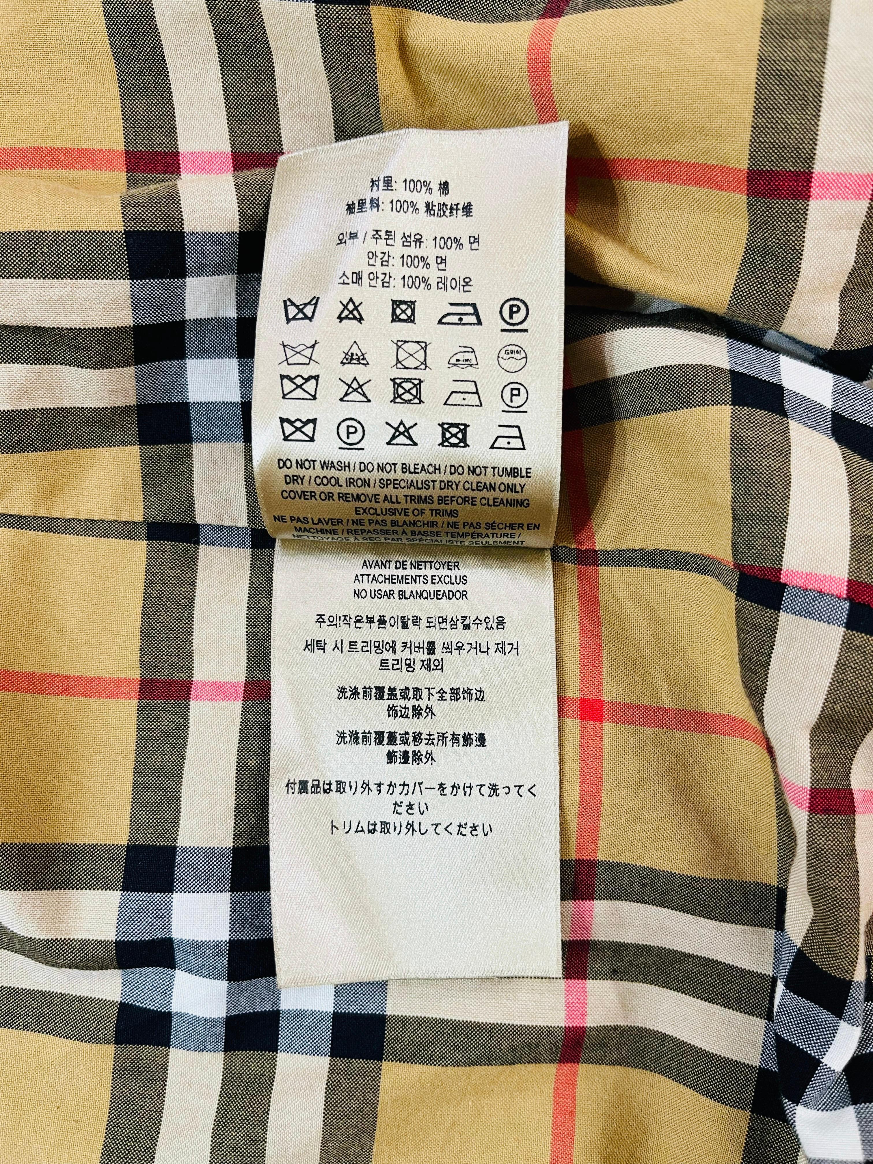 Burberry Postcard Print Cotton Harrington Jacket 3