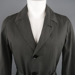 BURBERRY PRORSUM 40 Olive Cotton Trenchcoat