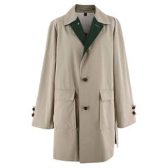 Burberry Prorsum Archive Inspired Cotton Gabardine Car Coat - US 12