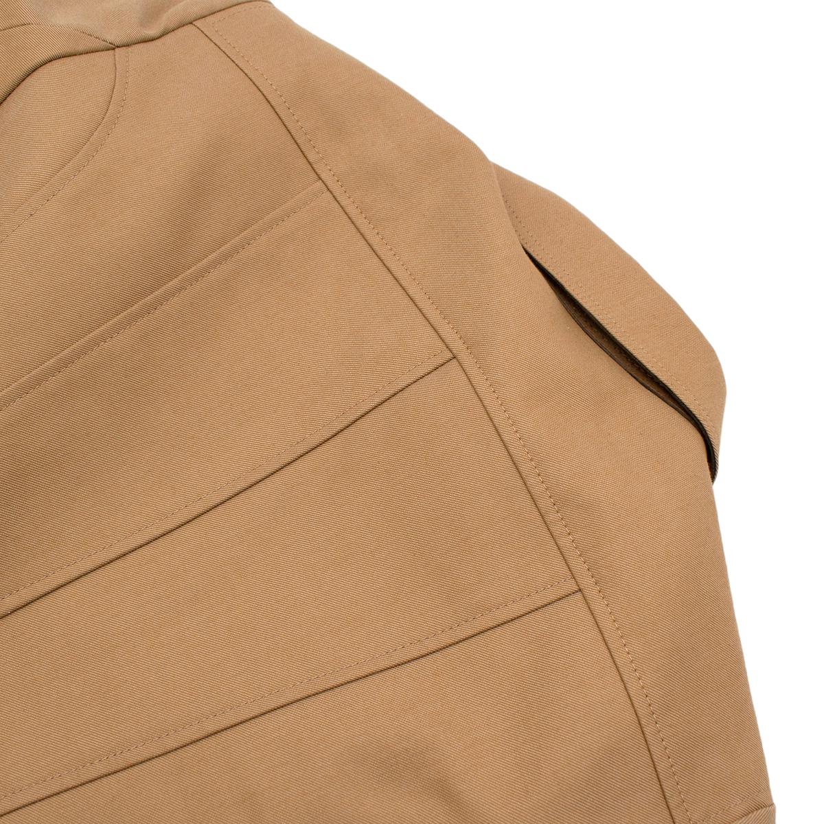 Burberry Prorsum Beige Tailored Safari Jacket - US size 2 3