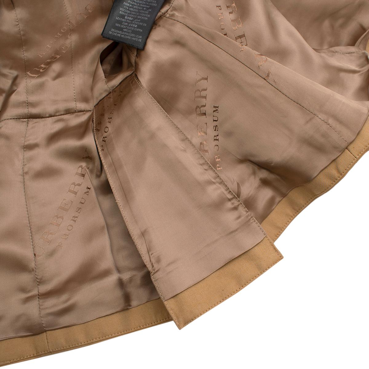 Burberry Prorsum Beige Tailored Safari Jacket - US size 2 1