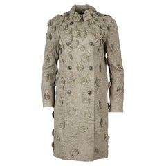 Burberry Prorsum Belted Perforated Leather Trench Coat It 38 Uk 6