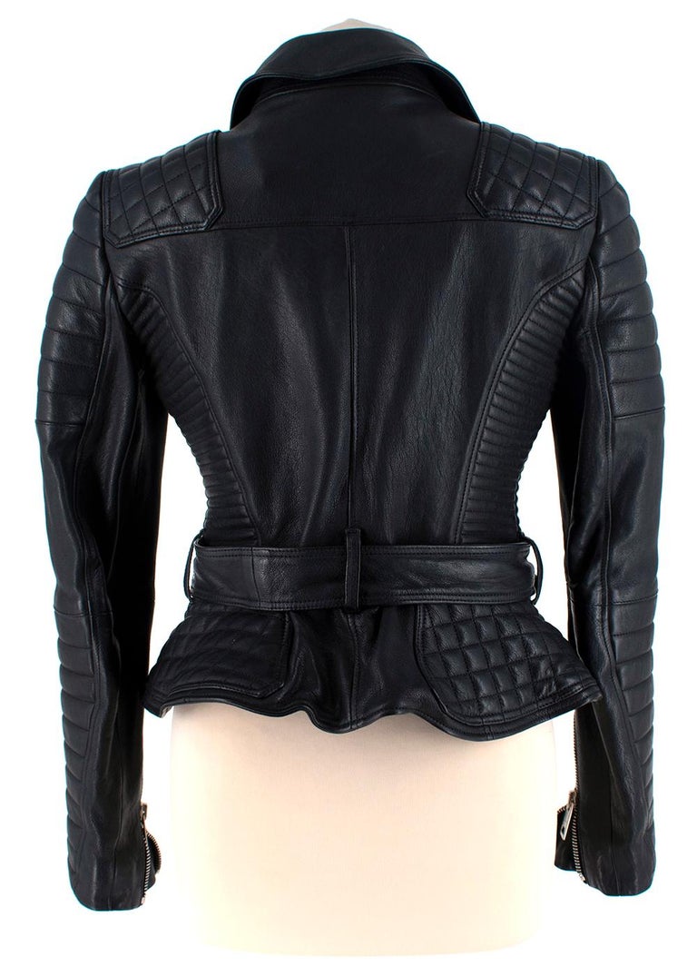 Burberry leather jacket sale best sale