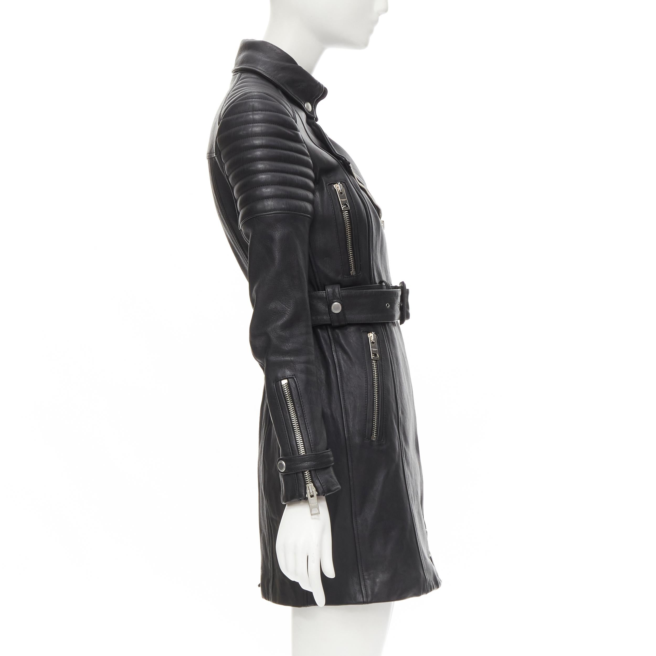 black biker dress