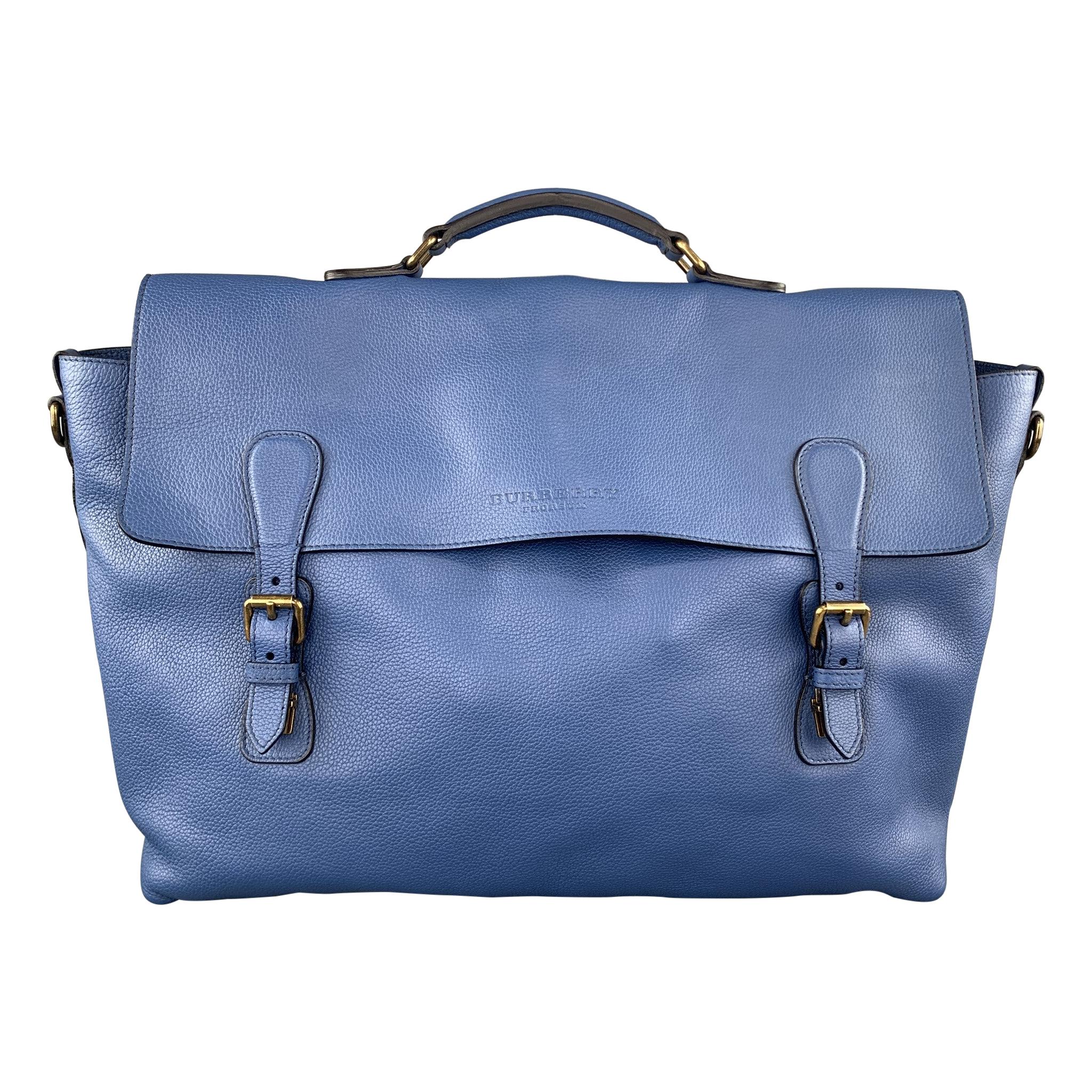BURBERRY PRORSUM Blue Pebbled Leather Spring 2015 EVERYDAY SATCHEL Bag at  1stDibs | burberry bags 2015, burberry prorsum bag, burberry bag 2015