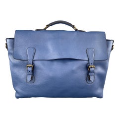 BURBERRY PRORSUM Sac SATCHEL EVERYDAY printemps 2015 en cuir bleu et galet