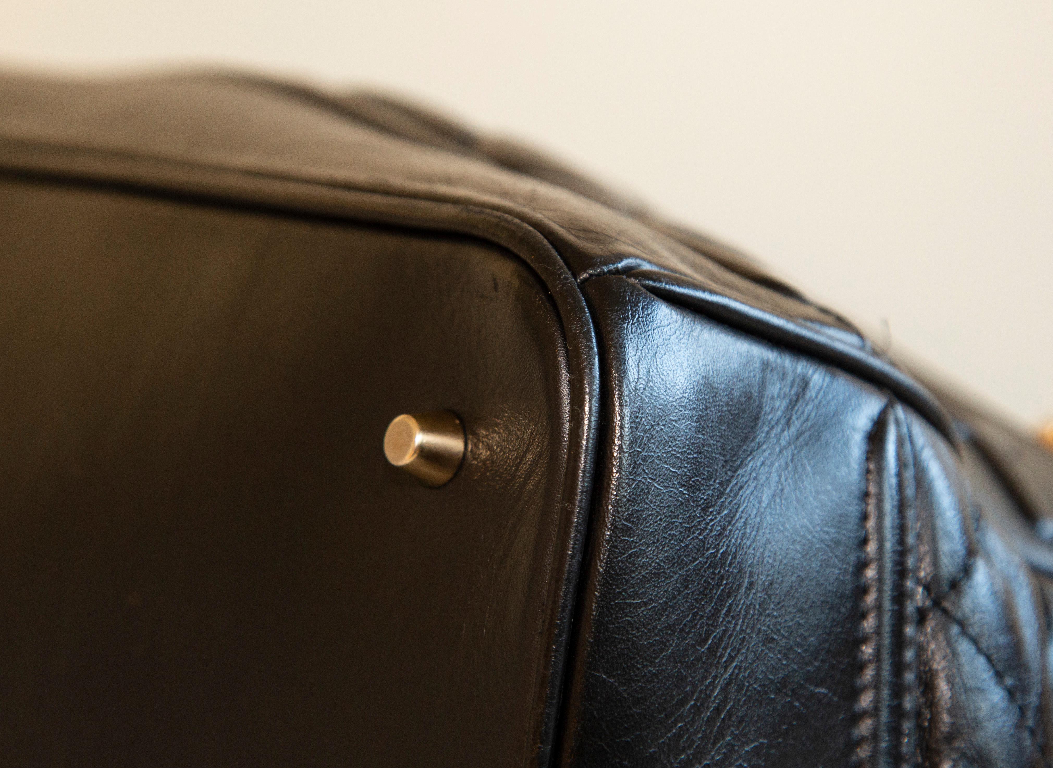 Bolso Burberry Prorsum Brit En Piel Acolchado Negro en venta 8