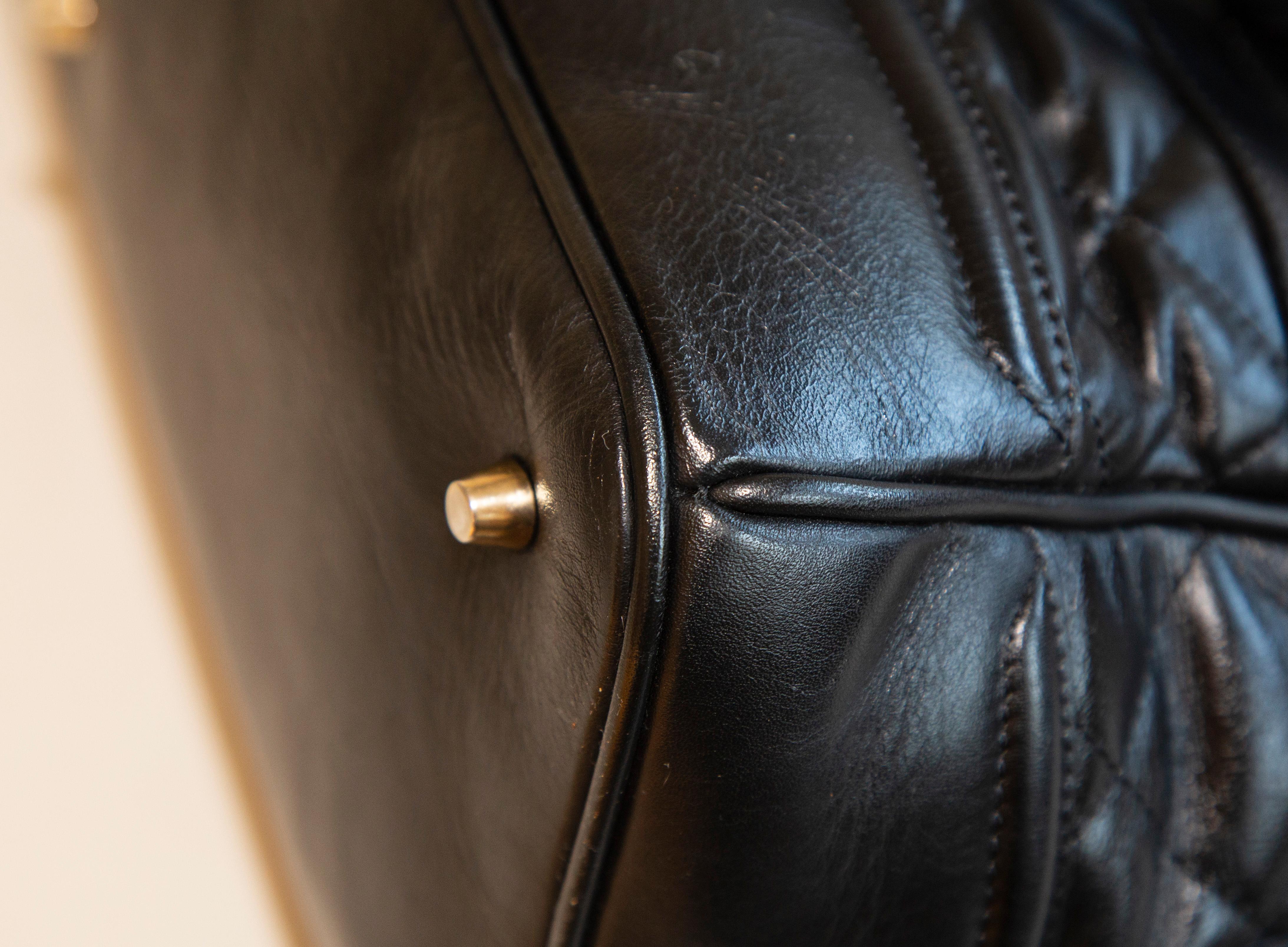 Bolso Burberry Prorsum Brit En Piel Acolchado Negro en venta 10