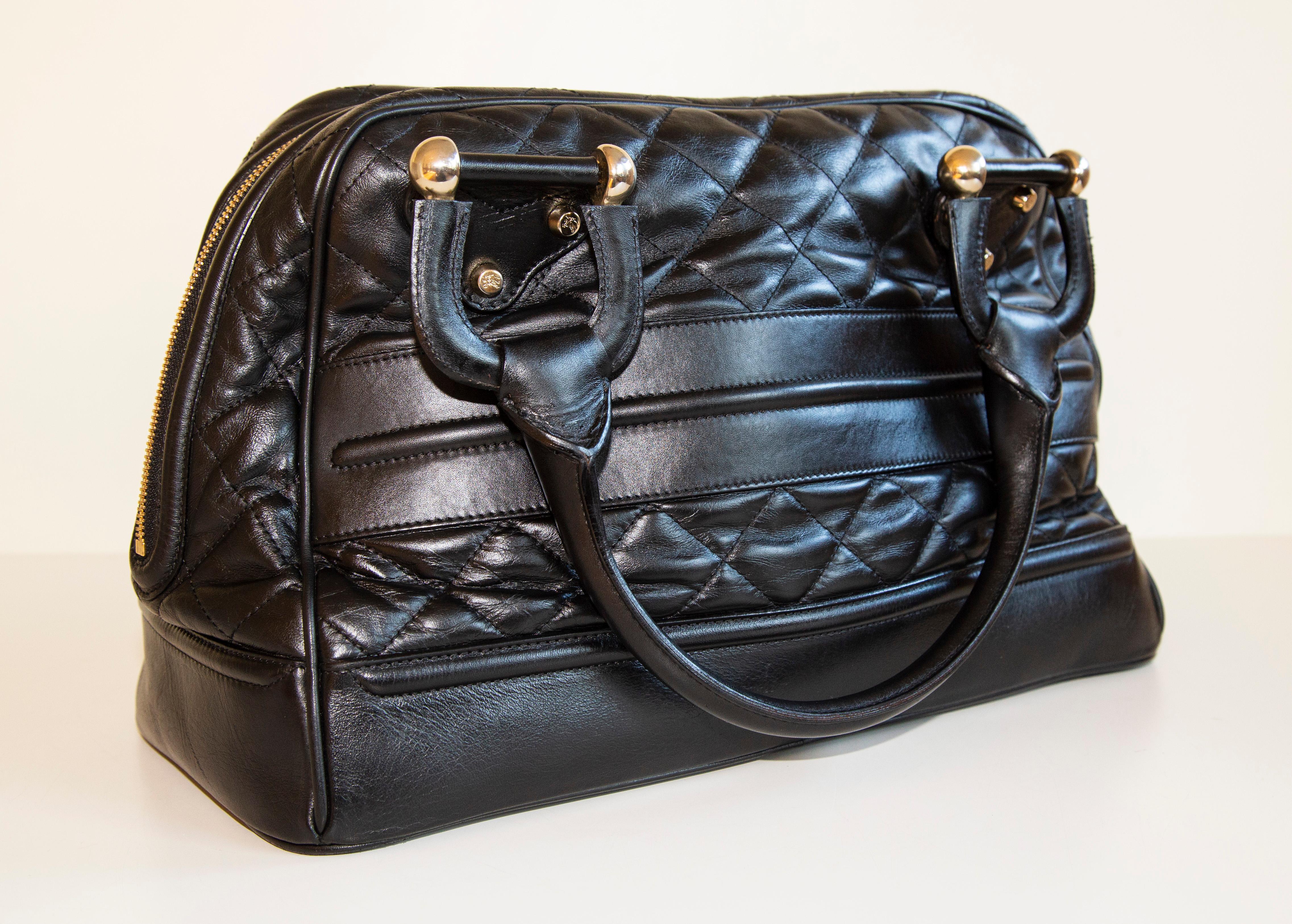 Bolso Burberry Prorsum Brit En Piel Acolchado Negro en Bueno estado para la venta en Arnhem, NL