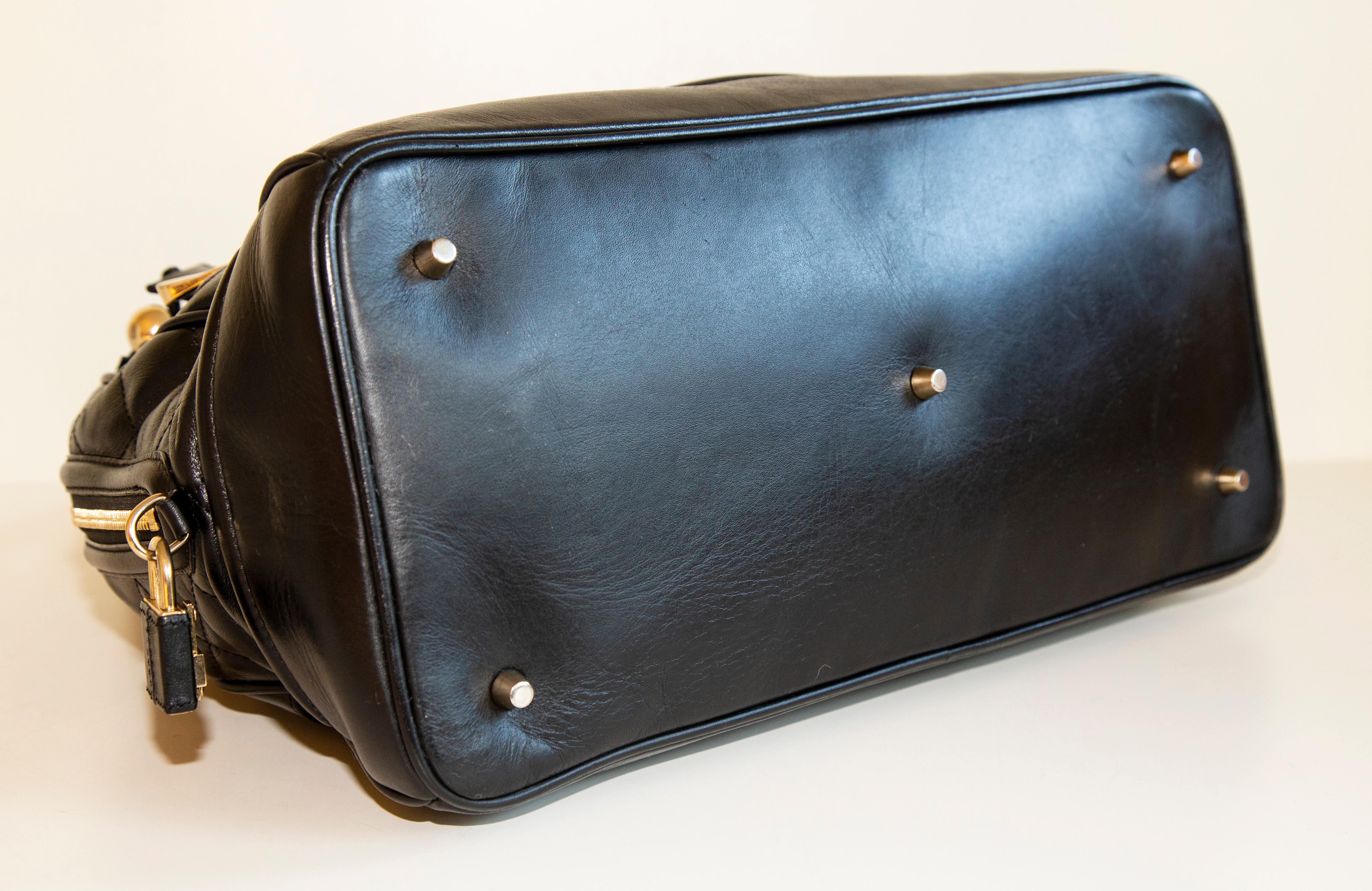 Bolso Burberry Prorsum Brit En Piel Acolchado Negro en venta 4