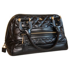Burberry Prorsum Brit In Black Quilted Leather Handbag 