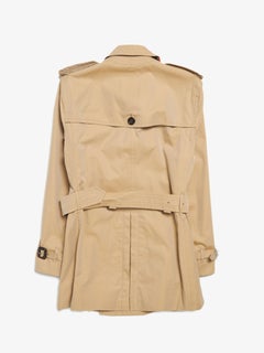 Burberry Prorsum  Brown Button Cotton Trench Coat