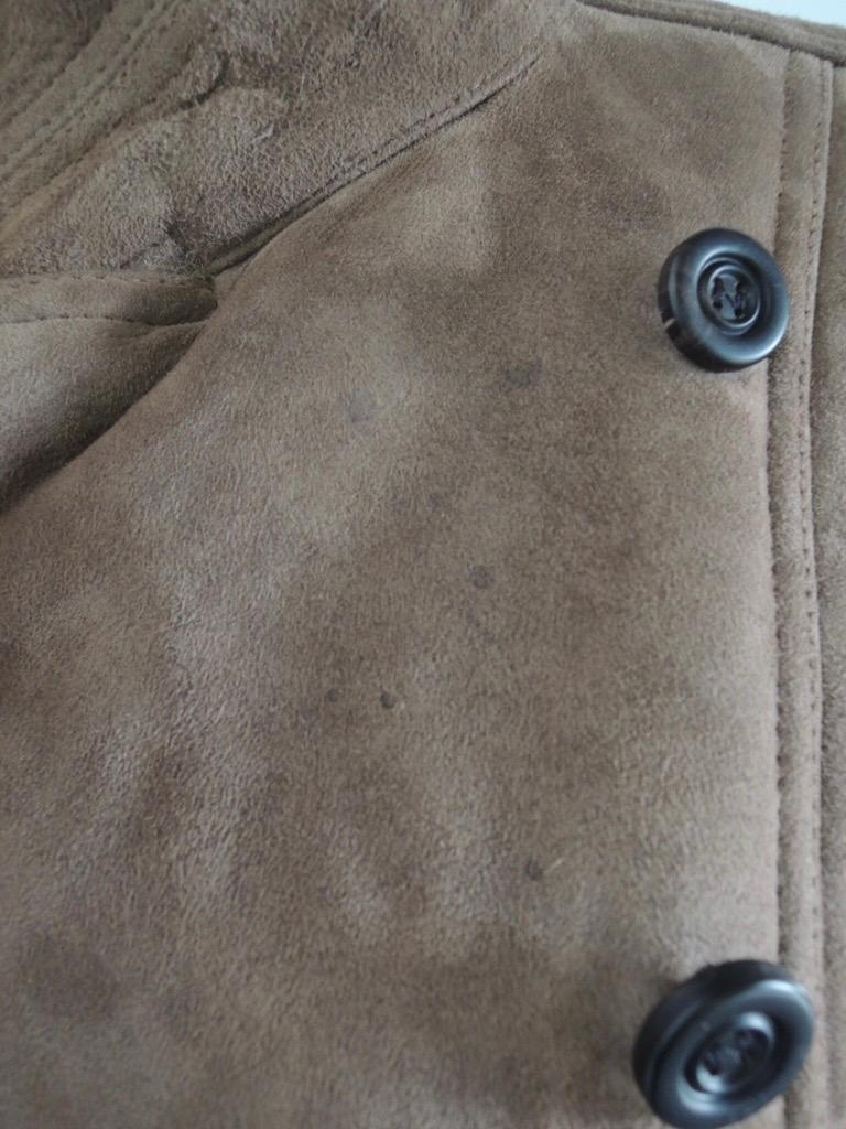 Burberry Prorsum Brown Suede Shearling Motorcycle Jacket 6