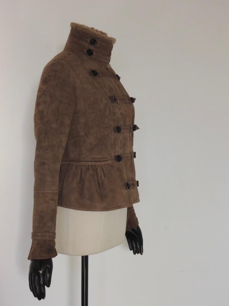 Burberry prorsum aviator shearling jacket sales