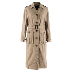 Burberry Prorsum Camel Belted Trench Coat - US 4