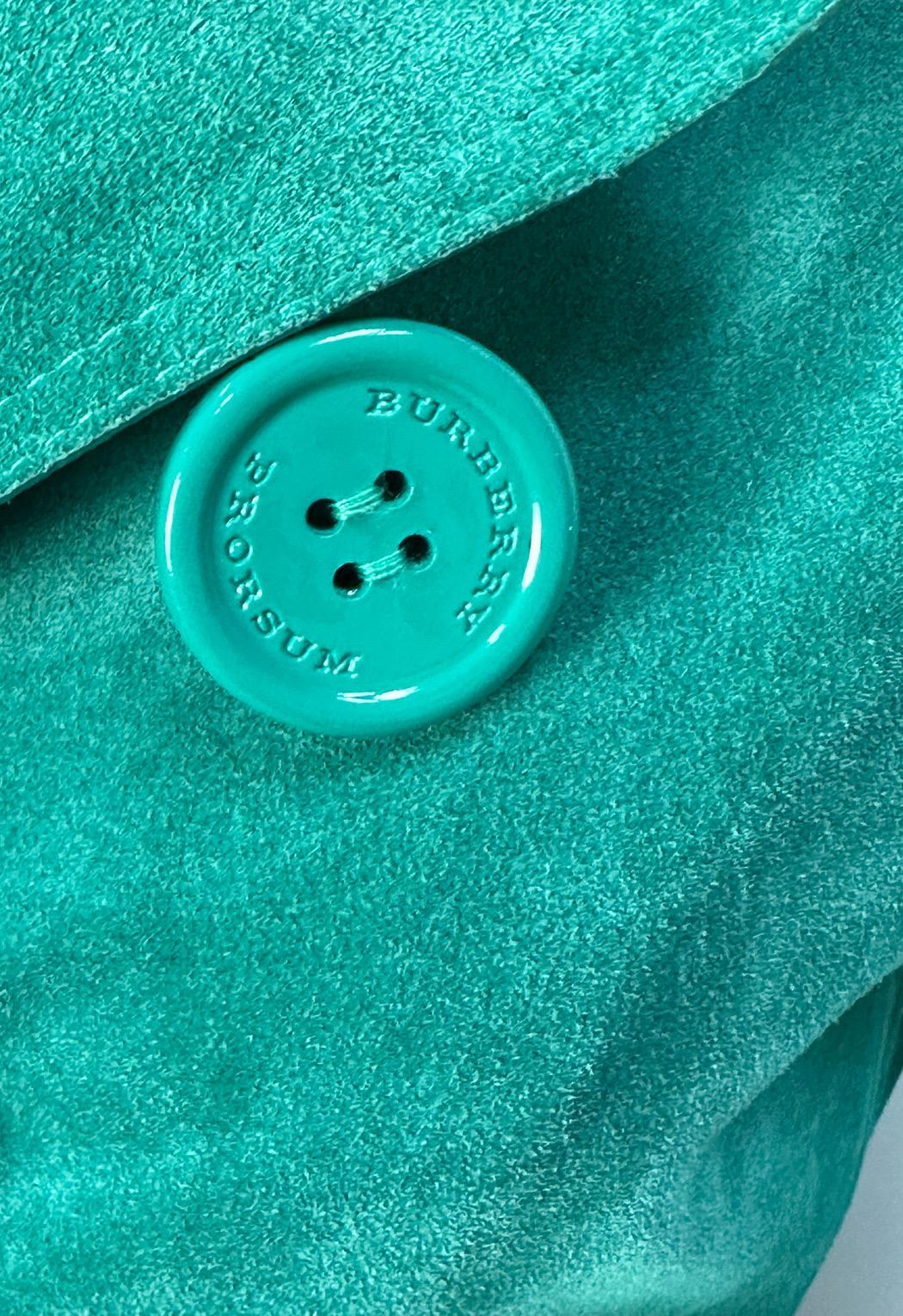 Burberry Prorsum Coates Dégradé en daim Taille 42 Excellent état - En vente à Krakow, PL