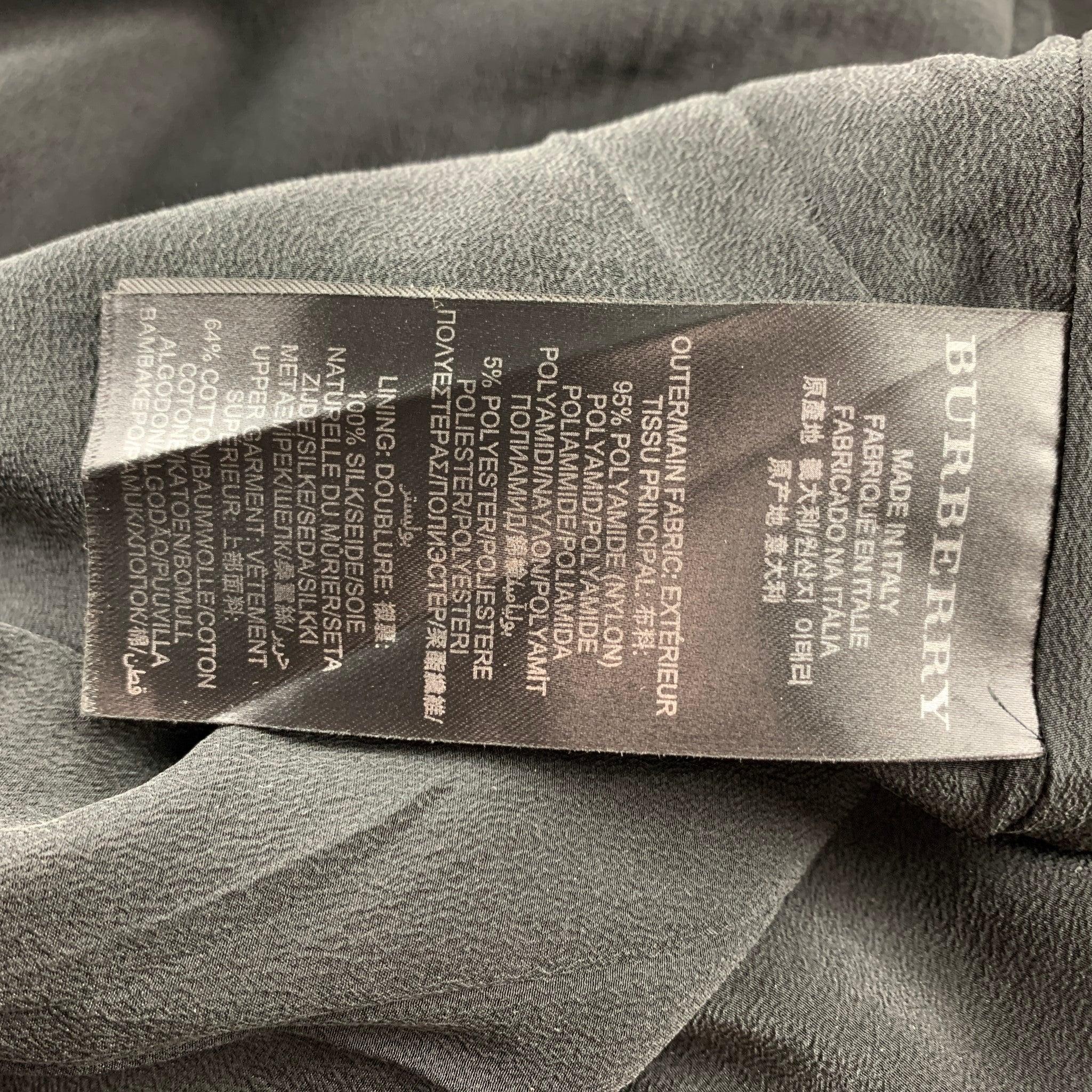 BURBERRY PRORSUM H/W 12 Größe 10 Nylon/Polyester Tinsel Illusion Eyelash Kleid im Angebot 1