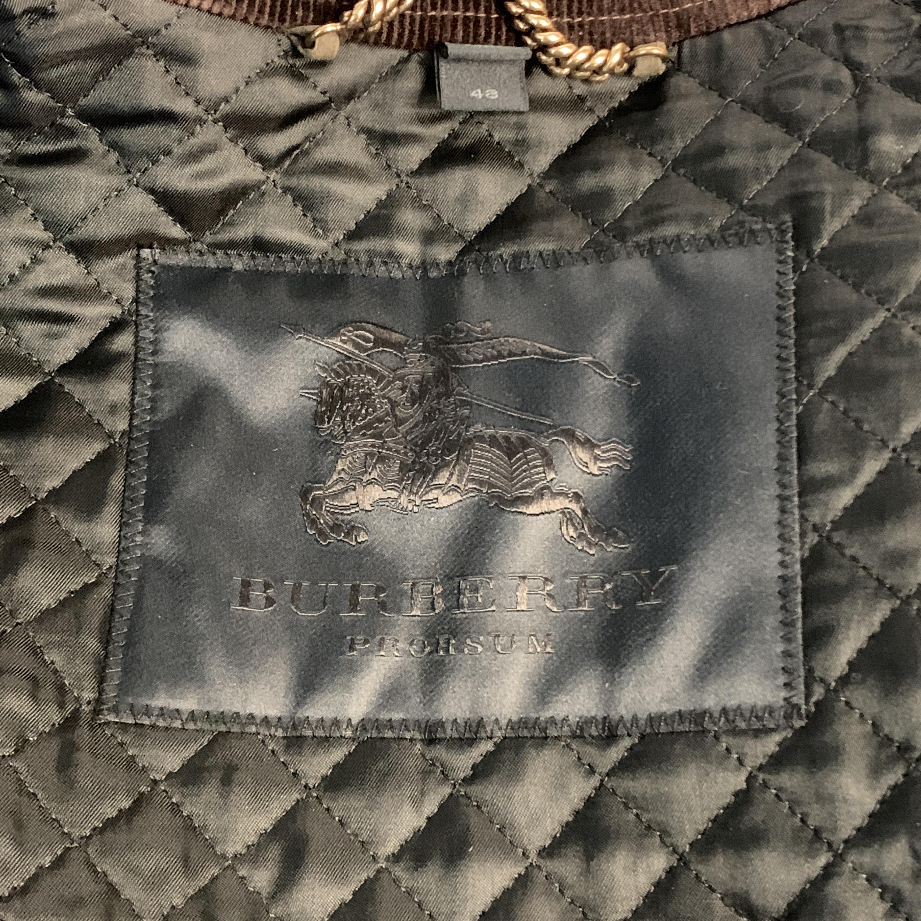 BURBERRY PRORSUM F/W 2012 Size 38 Olive Quilted Collar Riding Jacket 4