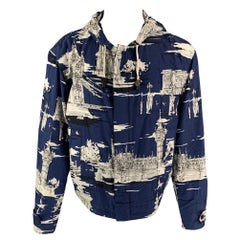 BURBERRY PRORSUM Fall 2014 Size 40 Navy London Landmark Jacket