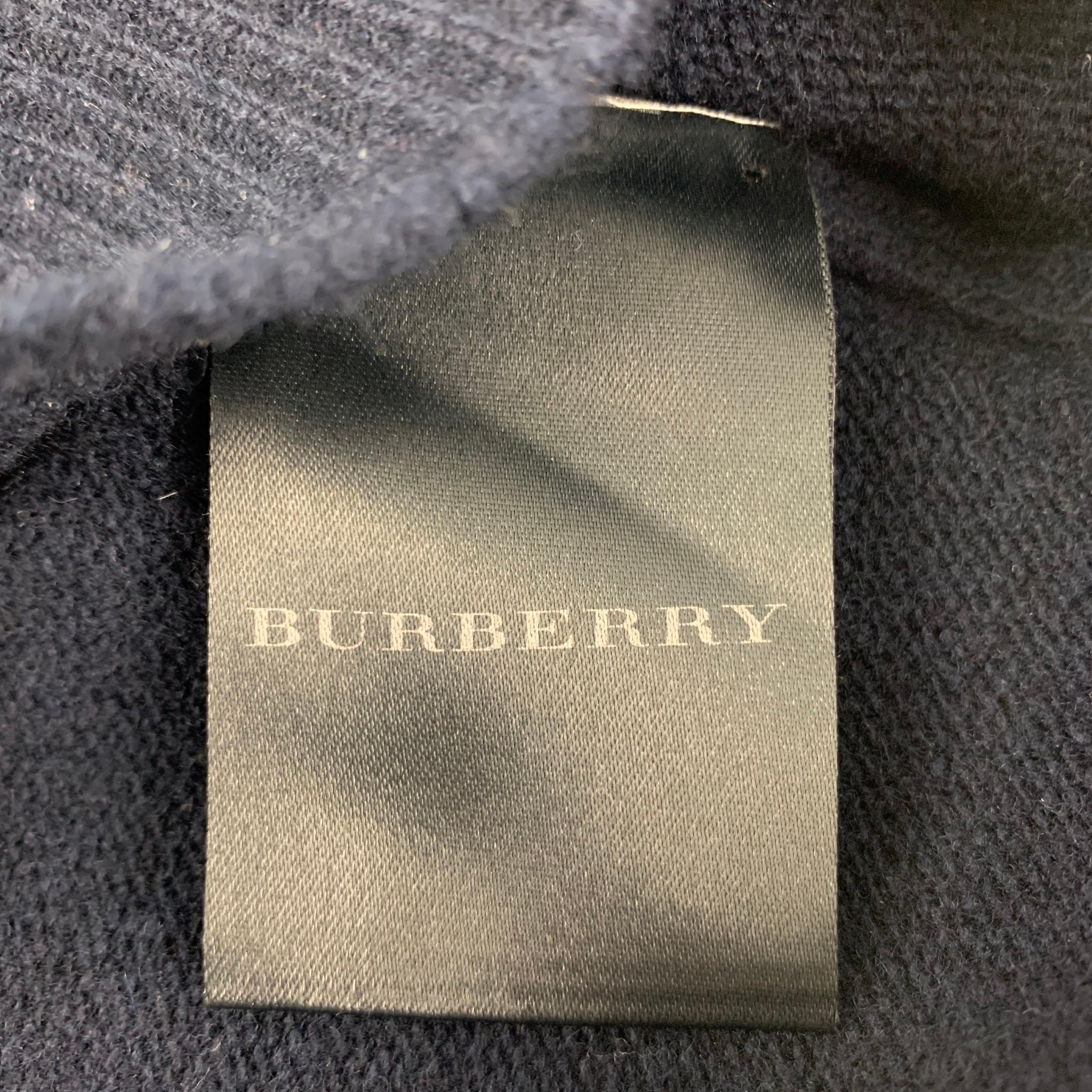 Men's BURBERRY PRORSUM Fall Winter 2010 Size S Navy Knitted Wool Crew-Neck Sweater