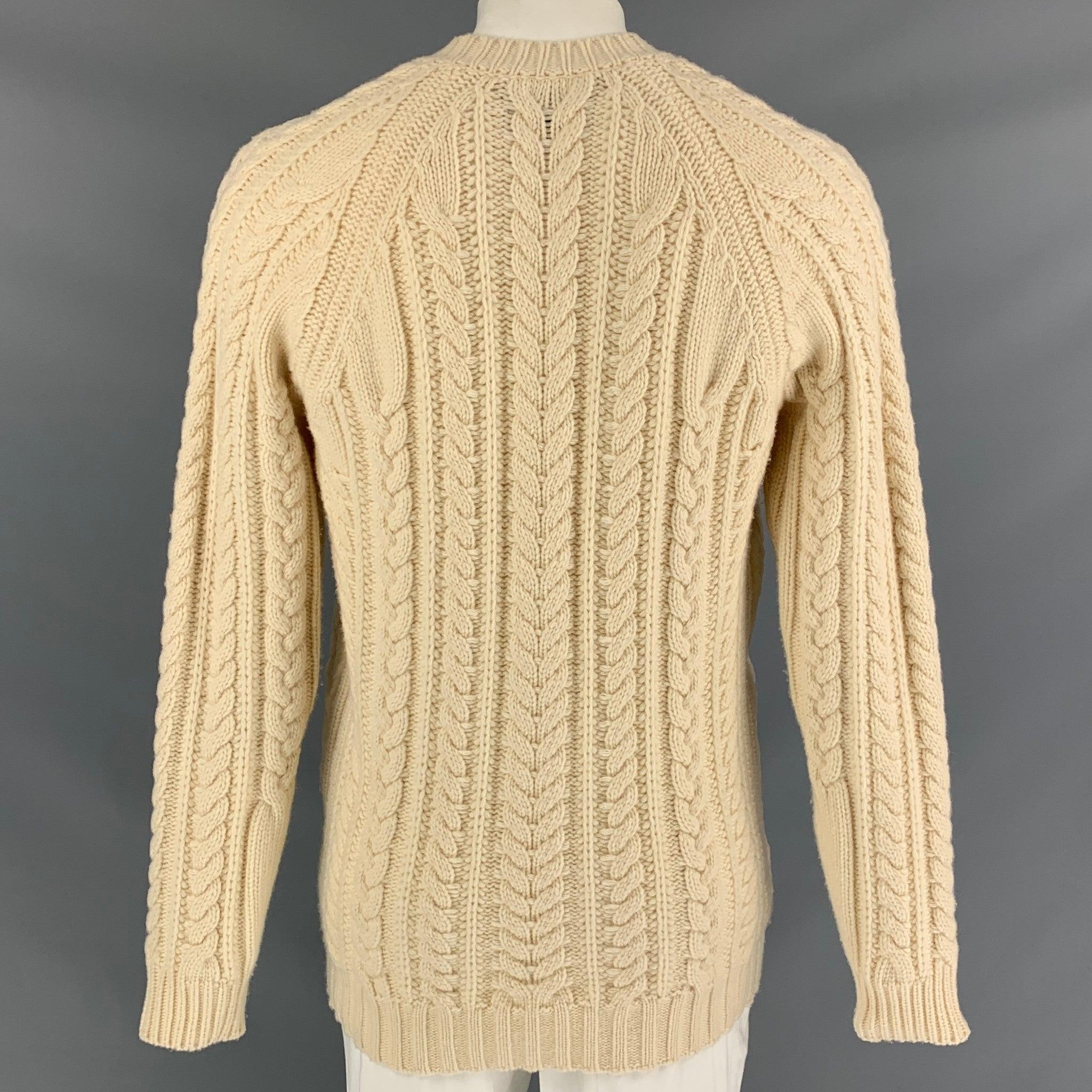 BURBERRY PRORSUM automne-hiver 2011 Taille XL Pull à col en V en laine/cashmere Pour hommes en vente
