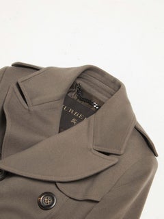 Burberry Prorsum  Gray Elongated Cashmere Woolen Coat