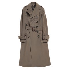 Burberry Prorsum  Gray Elongated Cashmere Woolen Coat