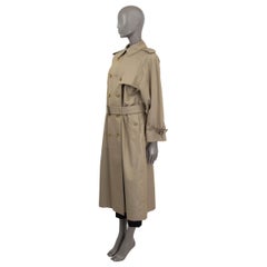 BURBERRY PRORSUM green cotton OVERSIZED LONG TRENCH Jacket 8 M