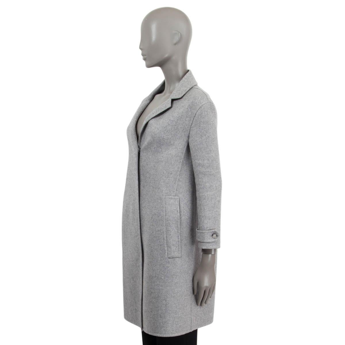 BURBERRY PRORSUM grey cashmere 2014 OVERSIZED Coat Jacket 34 XS In Excellent Condition For Sale In Zürich, CH