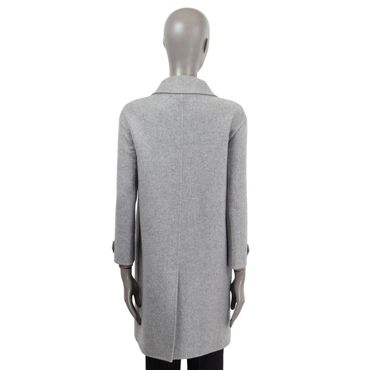 Women's BURBERRY PRORSUM grey cashmere 2014 OVERSIZED Coat Jacket 34 XS For Sale