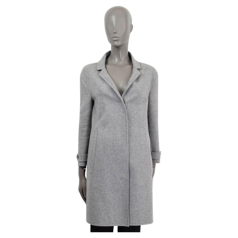 BURBERRY PRORSUM - Manteau façon manteau en cachemire gris, taille 34 XS,  2014 - En vente sur 1stDibs