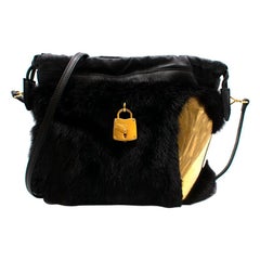 Burberry Prorsum Little Crush Bag in Mink with Metal Heart