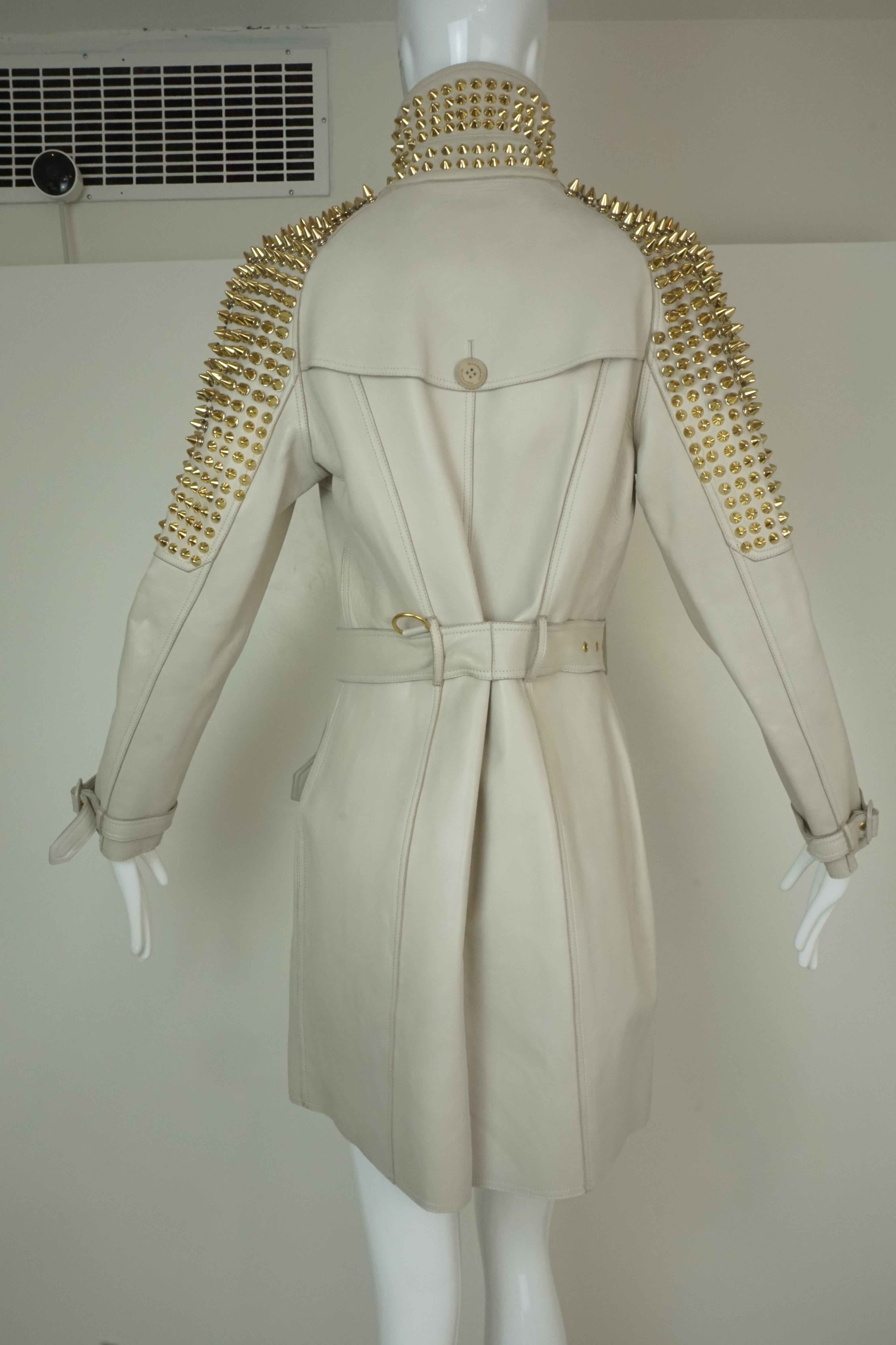 Burberry Prorsum Punk Collection Studded Leather Trench Coat 1
