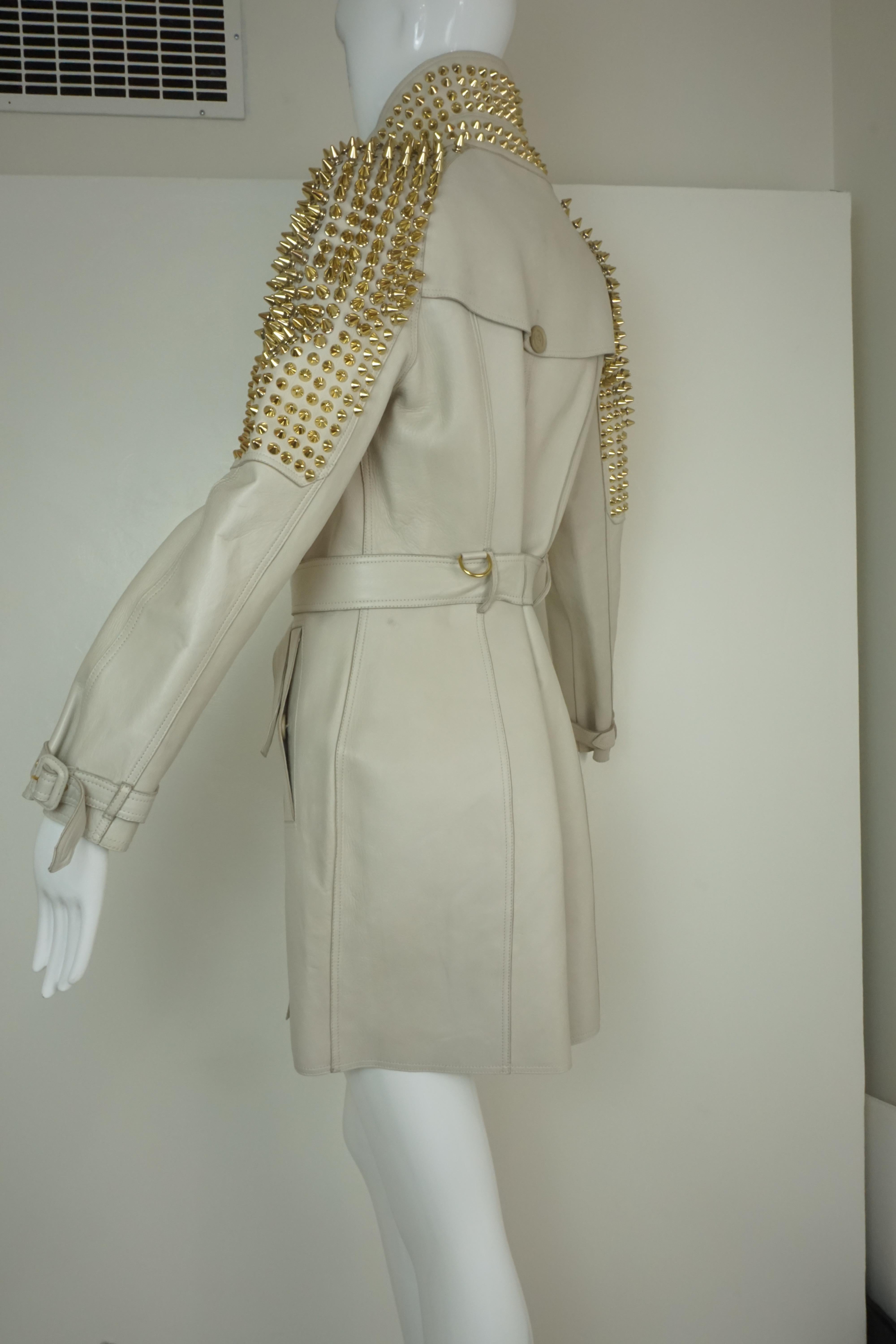 Burberry Prorsum Punk Collection Studded Leather Trench Coat 1